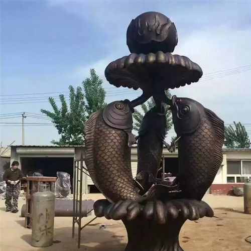   唐县保成雕塑工艺品制造 铜雕喷泉雕塑 人物喷泉
